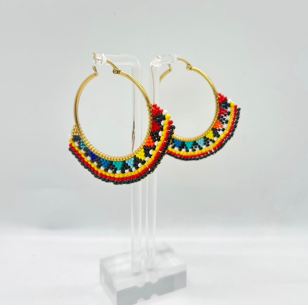 Handcrafted Beaded Earring Hoop